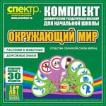 Комплект динамических раздаточных пособий - Окружающий мир (веера). Животные и растения, дорожные знаки. - «globural.ru» - Ростов-на-Дону