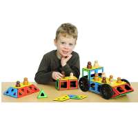 Набор Полидрон Магнитный "Конструируем транспорт" с дополнительным комплектом колес (Базовый) - «globural.ru» - Ростов-на-Дону