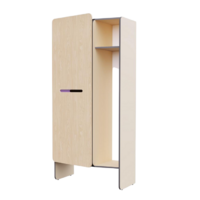 Шкаф для верхней одежды персонала во входную группу из коллекции мебели «НЕГА» (бежевый) - «globural.ru» - Ростов-на-Дону