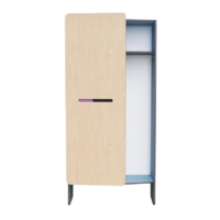 Шкаф для верхней одежды персонала во входную группу из коллекции мебели «НЕГА» (голубой) - «globural.ru» - Ростов-на-Дону