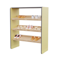 Полка для обуви во входную группу из коллекции мебели «НЕГА» (цвет желтый) - «globural.ru» - Ростов-на-Дону