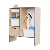 Шкаф для игрушек во входную группу из коллекции мебели «НЕГА» (цвет бежевый) - «globural.ru» - Ростов-на-Дону