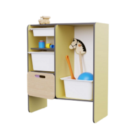 Шкаф для игрушек во входную группу из коллекции мебели «НЕГА» (цвет желтый) - «globural.ru» - Ростов-на-Дону