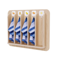 Детская вешалка для полотенец в центральную группу из коллекции «НЕГА» - «globural.ru» - Ростов-на-Дону