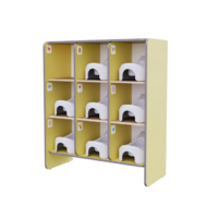 Детский стеллаж под горшки из коллекции «НЕГА» (желтый) - «globural.ru» - Ростов-на-Дону