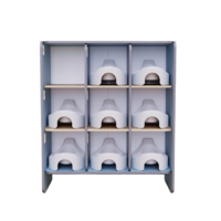 Детский стеллаж под горшки из коллекции «НЕГА» (голубой) - «globural.ru» - Ростов-на-Дону