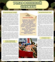Стенд "Устав военной службы" - «globural.ru» - Ростов-на-Дону