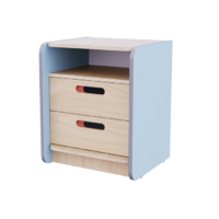Тумба к письменному столу воспитателя из коллекции «НЕГА» (цвет голубой) - «globural.ru» - Ростов-на-Дону