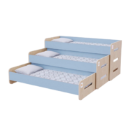 Раздвижная кровать 3 секции в спальную зону из коллекции «НЕГА» (цвет голубой) - «globural.ru» - Ростов-на-Дону