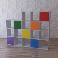 Стеллаж для игрушек и книг "Яркие акценты" - «globural.ru» - Ростов-на-Дону