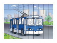 Магниты-пазлы "Троллейбус" - «globural.ru» - Ростов-на-Дону