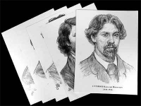 Портреты художников (22 штуки формат А3) - «globural.ru» - Ростов-на-Дону