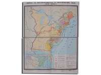 Учебная карта "Война за независимость и образование США (1775-1783) 1240*940 мм" (матовое, 2-стороннее лам.) - «globural.ru» - Ростов-на-Дону