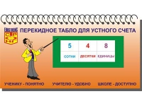 Перекидное табло для устного счета (ламинированное) - «globural.ru» - Ростов-на-Дону