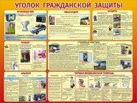 Стенд "Уголок гражданской защиты" - «globural.ru» - Ростов-на-Дону