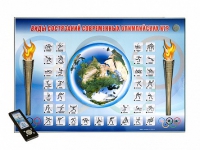 Электрифицированный стенд "Виды состязаний современных Олимпийских игр" адаптивный, с сенсорным пультом управления и планшетом со шрифтом Брайля (физическая культура) - «globural.ru» - Ростов-на-Дону