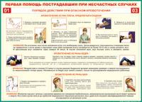 Таблица Порядок действий при опасном кровотечении 1000*1400 винил - «globural.ru» - Ростов-на-Дону