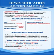 Стенд "Правописание деепричастий" - «globural.ru» - Ростов-на-Дону
