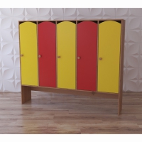 Шкаф 5-секционный с нишей под скамью "Яркое детство" - «globural.ru» - Ростов-на-Дону