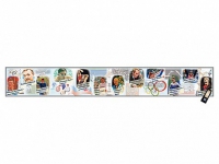 Интерактивный стенд-лента "Выдающиеся спортсмены, деятели физической культуры, спорта и олимпийского движения" адаптивный, с сенсорным пультом управления и планшетом со шрифтом Брайля (физическая культура) - «globural.ru» - Ростов-на-Дону