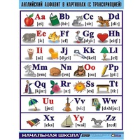 Таблица демонстрационная "Английский алфавит в картинках"(100x140) - «globural.ru» - Ростов-на-Дону