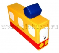 Напольная мягкая игрушка «Трамвай» каталка - «globural.ru» - Ростов-на-Дону