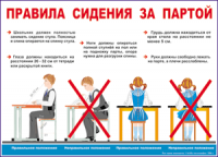 Таблица Правила сидения  за партой 1000*1400 винил - «globural.ru» - Ростов-на-Дону