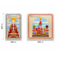 Набор стеновых панелей «Памятные места России - Кижи, Москва» - «globural.ru» - Ростов-на-Дону