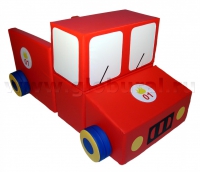 Напольная мягкая игрушка «Пожарная  машина» - «globural.ru» - Ростов-на-Дону