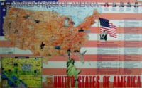 Учебная карта США на английском языке - «globural.ru» - Ростов-на-Дону