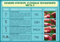 Стенд "Вязание крючком. Условные обозначения. Часть 2" - «globural.ru» - Ростов-на-Дону