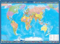 Настенная политическая карта мира с флагами на английском языке - «globural.ru» - Ростов-на-Дону