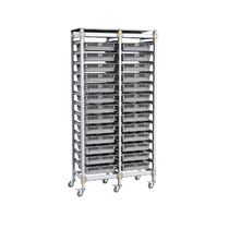 Стеллаж мобильный 2-х секционный для учебных наборов и цифровых лабораторных комплексов SenseDisc - «globural.ru» - Ростов-на-Дону