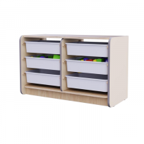 Двойной модуль для хранения игрушек из коллекции мебели «НЕГА» (цвет бежевый) - «globural.ru» - Ростов-на-Дону