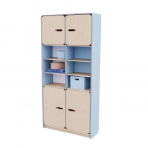 Рабочий стеллаж для воспитателя из коллекции «НЕГА» (цвет голубой) - «globural.ru» - Ростов-на-Дону