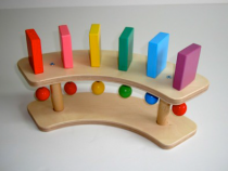 Тактильно-развивающая панель "Разноцветное домино" (6 домино, 1/4 круга) - «globural.ru» - Ростов-на-Дону