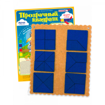 Прозрачный квадрат Ларчик (ковролин, синий)   - «globural.ru» - Ростов-на-Дону