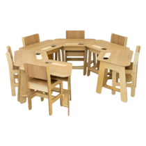 Комплект детских столов и стульев для детей с 3 до 7 лет (6 комплектов) - «globural.ru» - Ростов-на-Дону