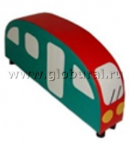 Напольная мягкая игрушка «Автобус»  каталка - «globural.ru» - Ростов-на-Дону