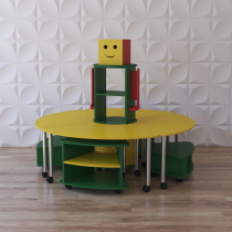 Модульный стеллаж "Весёлый робот" - «globural.ru» - Ростов-на-Дону