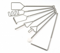 Комплект "Постановочные зонды с витыми ручками с колечком (шариковый зонд на витой ручке)" (7 штук) - «globural.ru» - Ростов-на-Дону