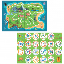 Тематическое поле-маршрутизатор «Остров/Слоги» для мини-робота Bee-Bot - «globural.ru» - Ростов-на-Дону