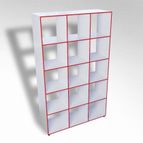 Шкаф открытый многосекционный ТР15 ЛДСП  - «globural.ru» - Ростов-на-Дону