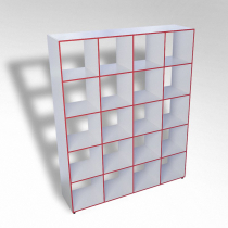 Шкаф открытый многосекционный ТР20 ЛДСП - «globural.ru» - Ростов-на-Дону