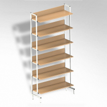  Стеллаж на металлокаркасе односторонний - «globural.ru» - Ростов-на-Дону