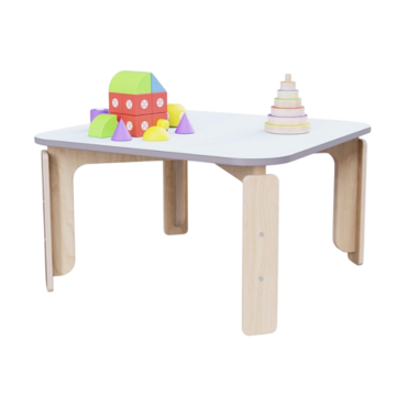 Квадратный растущий стол из коллекции «НЕГА» р.гр. 2-3 (цвет голубой) - «globural.ru» - Ростов-на-Дону