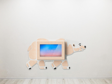 «Медведь» -Декоративная сенсорная панель 32" - «globural.ru» - Ростов-на-Дону