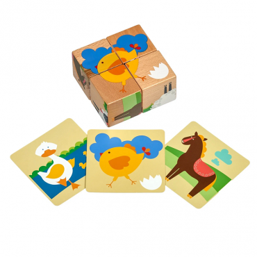 Деревянные кубики "Ферма" - «globural.ru» - Ростов-на-Дону