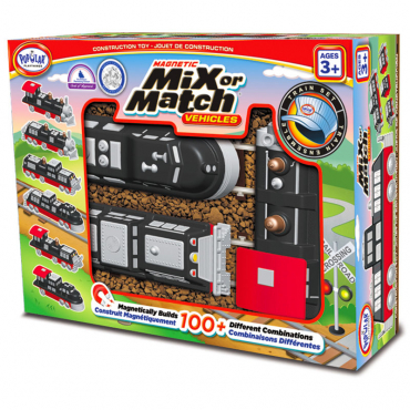 Магнитный конструктор Транспорт "Смешай и собери". Серия Поезда   Стартовый набор - «globural.ru» - Ростов-на-Дону