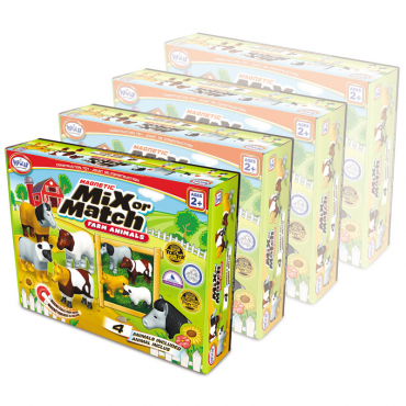 Магнитный конструктор Животные «Смешай и собери». Серия Животные фермы. Комплект на группу - «globural.ru» - Ростов-на-Дону